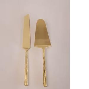 Ensemble serveur de gâteau en laiton élégant Ensemble couteau à gâteau et serveur en laiton de qualité supérieure - Product Image 5