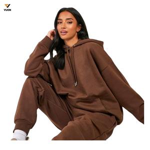 Sudadera deportiva de dos piezas personalizada para mujer, pantalones de chándal holgados con capucha de invierno, tela estampada, capucha de maternidad a la moda - Product Image 6