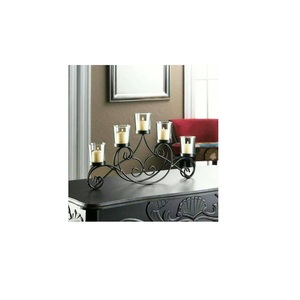 Wholesale Iron Candle Stand With Heart Shape Customized Candle Holder for Dinner Table Best Quality <b>Black</b> Candle Holder - Product Image 5
