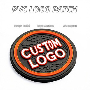 High Quality Custom 3D Design PVC Rubber Patches Soft Silicone Logo Badge for Clothing Hat Garment <b>Hook</b> and Loop Label Supplier - Product Image 2