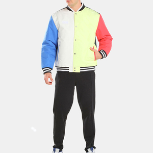 Veste universitaire unisexe de haute qualité, mélange de laine, manches en simili cuir, option de logo personnalisé, broderie personnalisée, équipe, école - Product Image 1