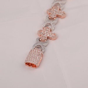สร้อยข้อมือเงินแท้925 VVS Moissanite สร้อยข้อมือเพชรแบบปรับแต่งได้กำไลโซ่แฟชั่นฮิปฮอป - Product Image 2