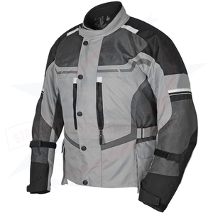 Vente en gros Cordura Racing Biker Veste d'équitation Textile Moto Veste CE Standard Armure Imperméable Tous Temps Coupe-Vent Imprimé - Product Image 4