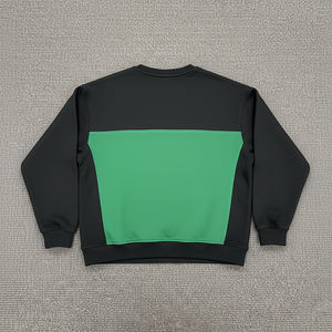 2025 New Arrived 100% Cotton Fleece Winter 2 Tone O-Neck Oversized <b>Hoodies</b> <b>Sweatshirt</b> Custom Embossed Logo Streetwear Women's - Product Image 6