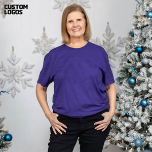 Camiseta de Algodón Pima Transpirable para Mujer, Color Personalizado, Camiseta Suave para Mujer - Product Image 4