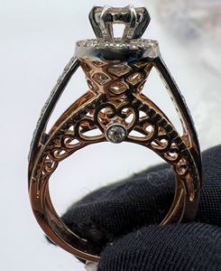 แหวนหมั้นเพชรแท้14K & 18K หรูหราและหรูหราผลิตภัณฑ์แหวนเพชรระดับไฮเอนด์ - Product Image 5