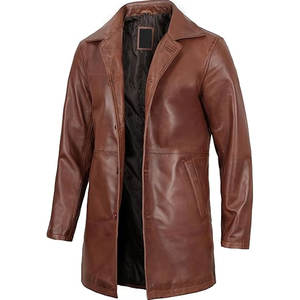 Manteau pour homme de qualité supérieure, fabriqué en cuir véritable, chaud, durable et confortable. - Product Image 2