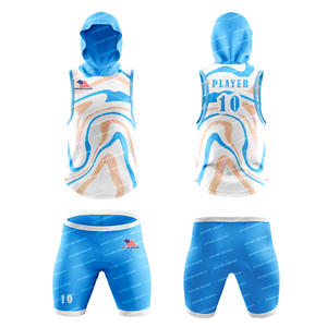 Fútbol Bandera personalizada Fútbol 7v7 Camisetas con capucha de compresión para jóvenes y adultos Bandera Fútbol 7 en 7 Uniformes Ropa de equipo - Product Image 3