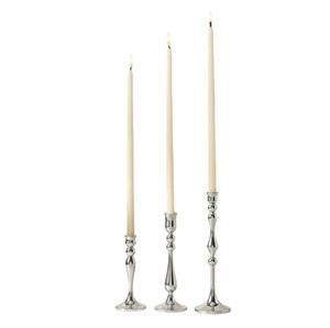 Wholesale Modern Classic Silver Metal Bamboo <b>Candlestick</b> Holder Polished Aluminium Candle Stand For Home Wedding Decoration - Product Image 4
