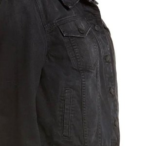 Chaqueta Vaquera Larga Personalizada al por Mayor para Mujer, Chaqueta Vaquera de Invierno Ecológica, Transpirable y con Cuello Alto - Product Image 5