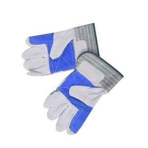 Guantes de conductor de cuero de vaca de alta calidad, guantes de trabajo de aparejo de invierno para uso diario al aire libre y Deportes con Material de algodón - Product Image 1