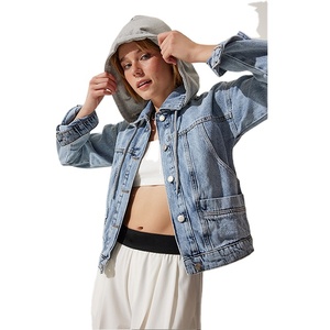 Chaquetas de Mujer Lisas con Diseño de Sudadera, de Algodón 100% Elástico, Ajuste Delgado, Venta Caliente, Precio de Fábrica al Por Mayor - Product Image 2