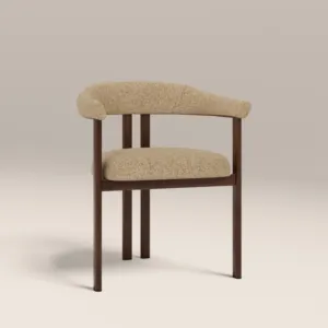 SILLA DE COMEDOR SINTERIOR SPECKLED LATTE & WALNUT ARBOR CARVER - Product Image 2