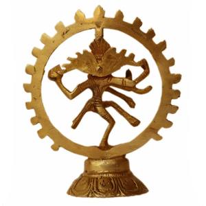Sculpture de Nataraja en laiton artistique incarnant le rythme cosmique de l'univers parfait pour la méditation et le décor de temple à la maison - Product Image 4
