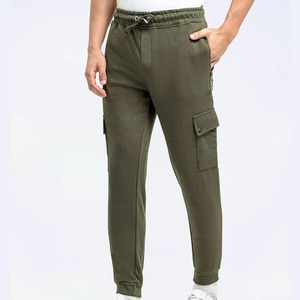 Pantalones deportivos de algodón ligeros de secado rápido para hombres Jogger de moda personalizado con cintura elástica tipo medio para correr en pista - Product Image 1