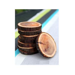 High Quality Wooden Coaster Set <b>Painted</b> Prints Heart Shaep Design Wood Coaster Attractive Wood Coaster Best Selling Price - Product Image 6