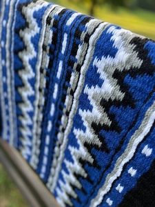 Manta de sillín occidental hecha a mano para caballos, lana diseñada para montar a diario, espectáculos de rodeo, Uso largo con forro de polialgodón - Product Image 6