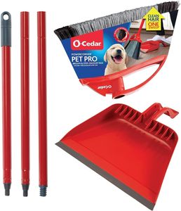 Balai O-Cedar Pet Pro avec pelle à poussière à pédale, ensemble de nettoyage pour poils d'animaux et poussière - Product Image 5