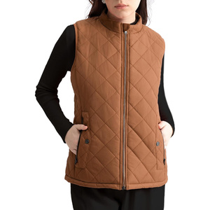 Gilet d'hiver unisexe épais et uni avec fermeture éclair, logo personnalisé, doublure en lin réversible, sans manches, long, avec capuche - Product Image 4