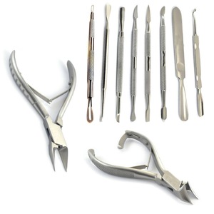 Herramientas de Podología manuales profesionales, juego de cortaúñas, 5 uds., estuche de acero inoxidable, garantía vitalicia, instrumentos quirúrgicos Maher - Product Image 4