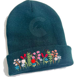 Vente directe d'usine bas quantité minimale de commande broderie bonnet chapeaux pas cher prix marque privée Jacquard broderie bonnet chapeaux pour la vente en ligne - Product Image 4
