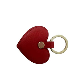 Cadeau promotionnel porte-clés en cuir meilleur design vente chaude porte-clés en cuir forme de coeur prix de gros - Product Image 1