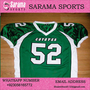 2022 Uniformes de fútbol americano hechos de poliéster Ropa deportiva Conjuntos de uniformes de fútbol americano, - Product Image 6