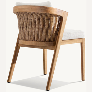 เก้าอี้ไม้สักแบบไม่มีที่วางแขน สไตล์โมเดิร์น สำหรับใช้งานกลางแจ้ง ทนทานและป้องกันการผุพัง - Product Image 4