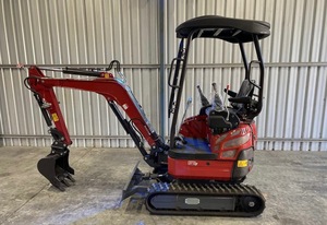 DIGGER KING 1.7 S Mini Crawler Excavator with Swing Boom <b>Side</b> Controls 0.12m Bucket High Load Moment for Construction Farm Use - Product Image 6