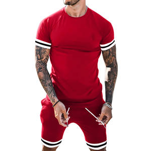 Ropa informal de talla grande para hombre, conjuntos de Pakistán con logotipo personalizado, camisetas de algodón de peso pesado con conjuntos cortos, ropa para hombre - Product Image 1