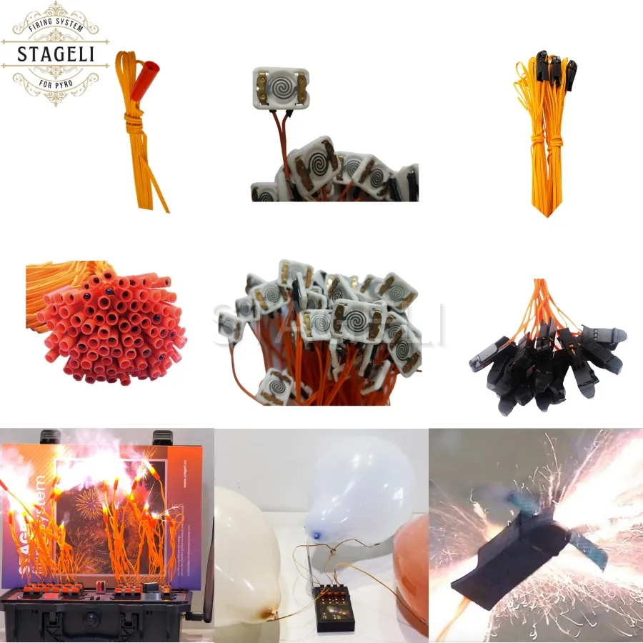 0.3m 1m 2m 3m 5m Cold Pyro Pyrotechnic Fireworks Ignition Wire Electric Ignitor For Firing System Match Fuse Ignition