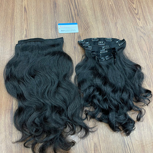 2025 Meilleure vente de paquets de cheveux crus vietnamiens en gros Clip dans les extensions de cheveux sans perte ni enchevêtrement - Product Image 5