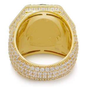 Chất lượng tốt quang phổ hoàng gia sang trọng hoàn toàn Iced ra moissanite Nhẫn kim cương cho các bên và hàng ngày quyến rũ tại giá cả phải chăng - Product Image 2