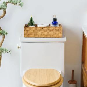 ตะกร้าเก็บของจากผักตบชวา พร้อมหูหิ้วแบบฝัง ตะกร้าเก็บของทำมือ ขายส่ง เป็นมิตรกับสิ่งแวดล้อม ผลิตในเวียดนาม - Product Image 5