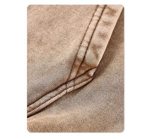 Sweat à capuche et pantalon grande taille délavé à l'acide, personnalisable avec logo, respirant, imperméable, coupe-vent, écologique, pour homme, 100% coton - Product Image 5