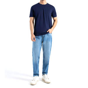 T-shirt pour homme en coton 100% de haute qualité, uni, sur mesure, grande taille, séchage rapide, respirant, impression numérique sur toile - Product Image 1