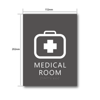 Étiquettes de signalisation ADA YIJIAO pour l'identification des salles médicales, signalisation en braille, numéros de salle pour les centres de santé dans les écoles