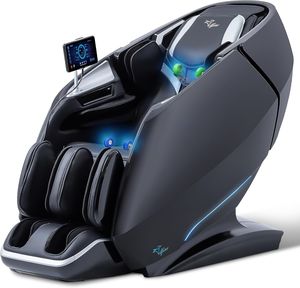 Fauteuil de massage corps entier zéro gravité avec rail de massage à rouleaux et chargeur sans fil, chaleur apaisante, pratique - Product Image 1