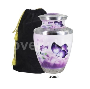 เถ้ากระดูกสำหรับผู้ใหญ่พร้อมถุงกำมะหยี่รูปท้องฟ้าสีน้ำเงิน - Product Image 3