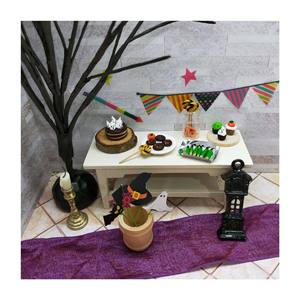 Casa de muñecas en miniatura 1:12, muebles de madera y papel de Halloween, accesorio de juguetes, Parte 7 DE 9 para decoraciones - Product Image 1