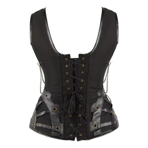 เสื้อคอร์เซ็ทหนังแบบกอธิคสำหรับผู้หญิงเสื้อรัดทรงเสื้อรัดทรงเสื้อรัดทรงแบบเซ็กซี่เสื้อรัดหน้าท้องระบายอากาศได้ดีคุณภาพพรีเมียม - Product Image 3