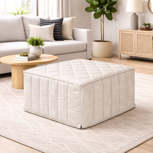 Pouf-lit simple, fabriqué en Italie, transformable avec matelas pliable et gain de place, et repose-pieds, tissu en velours amovible - Product Image 2