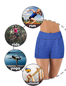 Women's Solid High Waist Quick Dry Breathable Eco-Friendly Fitness Gym Athletic Sports <b>Shorts</b> Custom Workout <b>Seamless</b> - Product Image 6