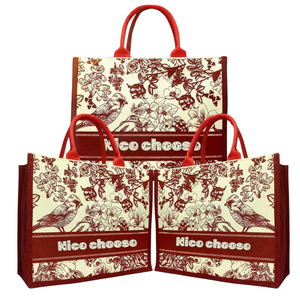 Durable Customizable Jute Shopping <b>Bag</b> <b>tote</b> <b>canvas</b> <b>bag</b> with Handle Good Price From Vietnam Manufacturer for Many Industries - Product Image 5