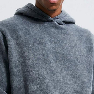 Vente en gros Vêtements de course Survêtements vierges unis délavés à l'acide pour hommes Conception populaire Tenue de sport délavée à l'acide de couleur personnalisée pour hommes - Product Image 5