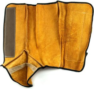 เครื่องเชื่อมหนังแบบแยกส่วนสำหรับงานหนักที่กันความร้อนที่ป้องกันขาพร้อมตะขอและห่วงสำหรับการป้องกันในอุตสาหกรรม - Product Image 4