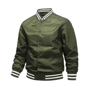 Veste unisexe de haute qualité à col montant personnalisé coupe-vent de sport de printemps vestes universitaires vierges en gros Style High Street - Product Image 6