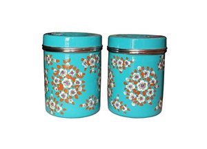 Nouvel arrivage de bidons de stockage d'aliments peints à la main de haute qualité de vente bidon de style moderne élégant pour la maison hôtel restaurant - Product Image 5