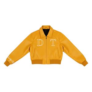 Veste bomber courte à capuche en style sororité Delta Sigma Theta avec lettres grecques brodées, chauffante, pour femmes, avec fermeture éclair - Product Image 5