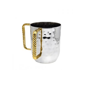 Stainless Steel <b>Hand</b> <b>Washing</b> Mug Double Handle <b>Hand</b> <b>Washing</b> Mug Manufacturer for Handmade Polished - Product Image 1